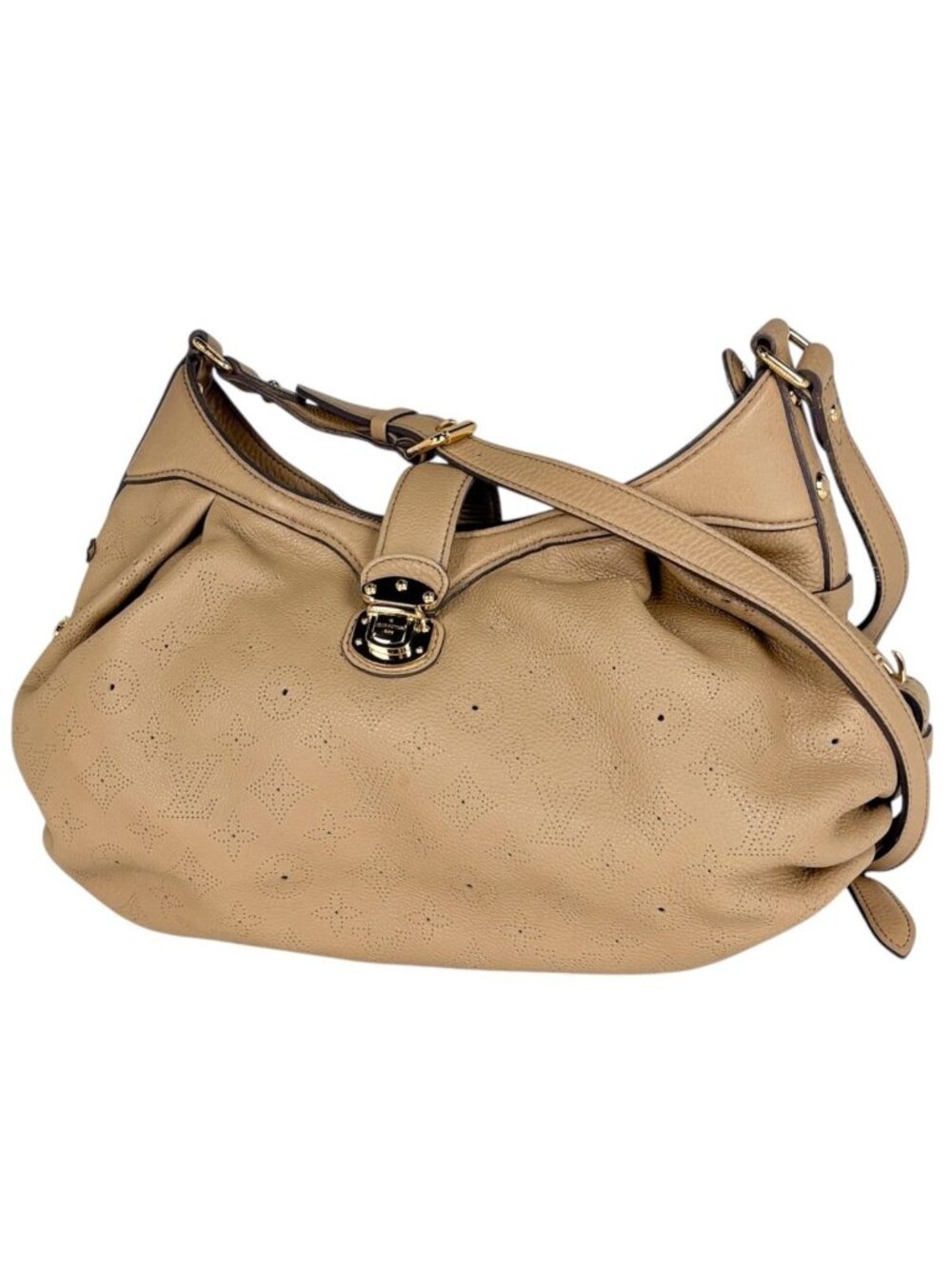 Louis Vuitton XS Shoulder Bag Perforated Monogram Mahina Bisqui